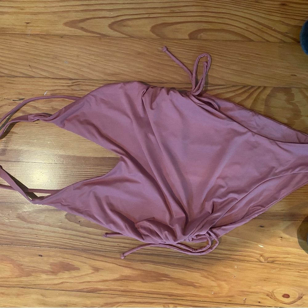 One piece bikini.  Rust color.  New.